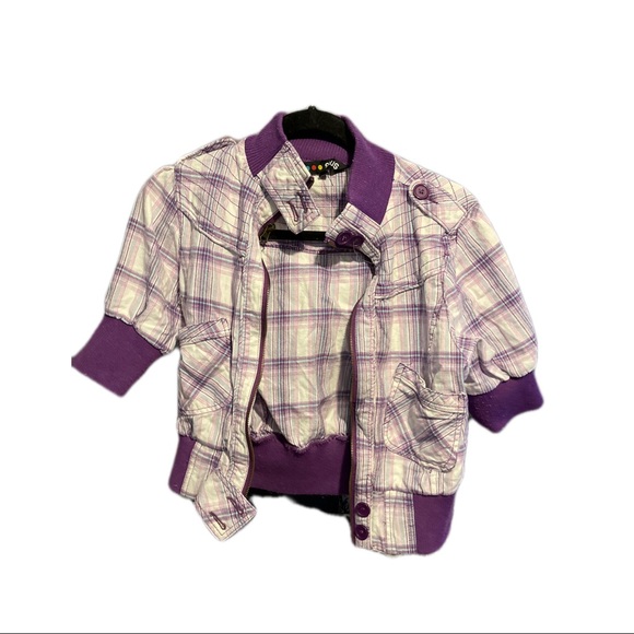 Woman’s purple crop SWS jacket - Picture 1 of 3